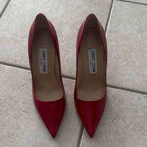 NWOT Jimmy Choo Red Patent Leather Heels